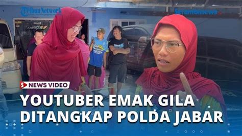 Video Youtuber Emak Gila Ditangkap Polda Jabar Terkait Promosi Judi