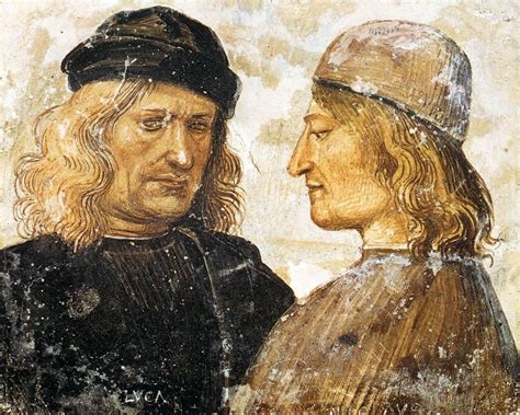 Luca Signorelli 14501523 Self portrait left with Niccolò d