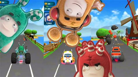 Oddbods Turbo Run Part Run With Zee Vs Slick Vs Christmas Fuse