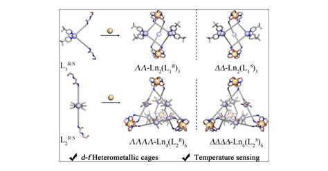 Stereocontrolled Self Assembly Of Ln Iii Pt Ii Heterometallic Cages With Temperature Dependent