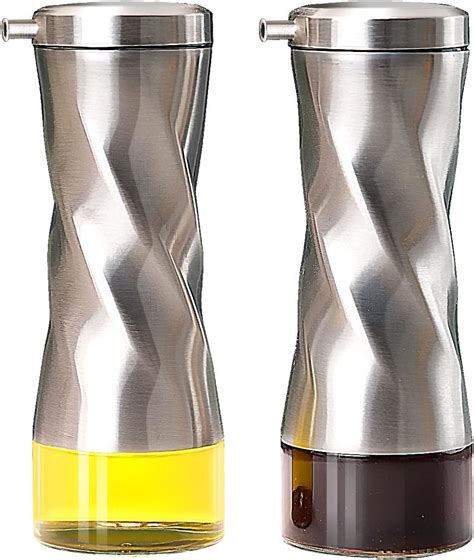 Amazon Aelga Black Oil And Vinegar Dispenser Set 2 Pack Oil