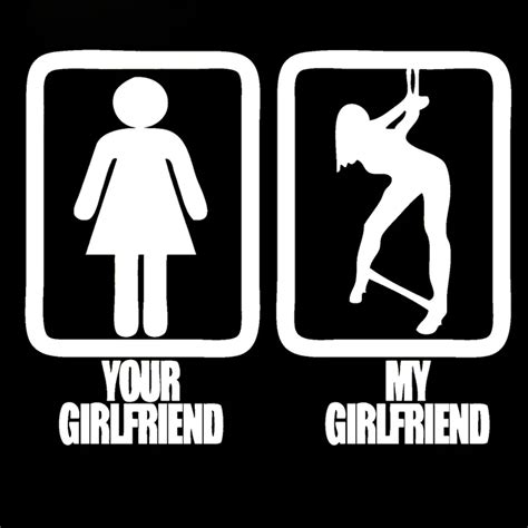 Your Girlfriend Or My Girlfriend Bondage Sticker Funny Car Styling