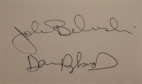 John Belushi And Dan Aykroyd Signature Slip