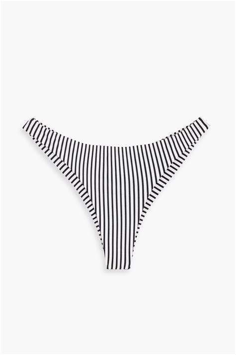 VIX PAULA HERMANNY Valentina Striped Low Rise Bikini Briefs THE OUTNET