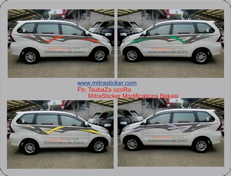 29 Cutting Sticker Avanza Silver