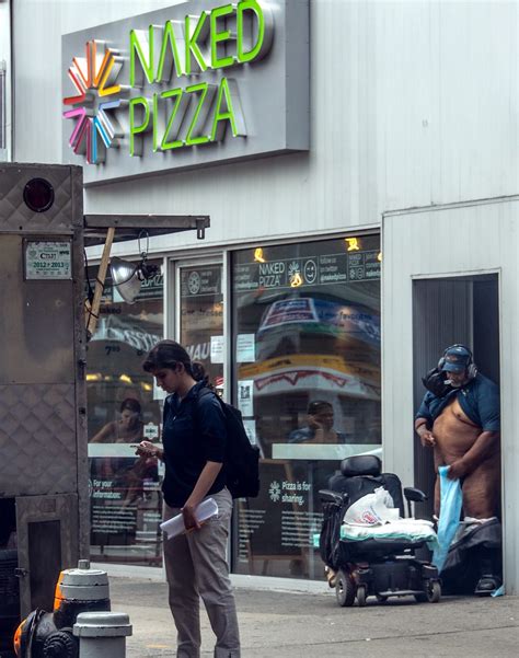 Naked Man Outside Naked Pizza While Dropping My Son Off At Flickr