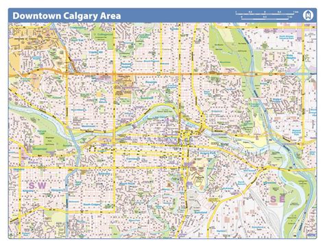 Calgary Downtown - Compact by Lucidmap - The Map Shop