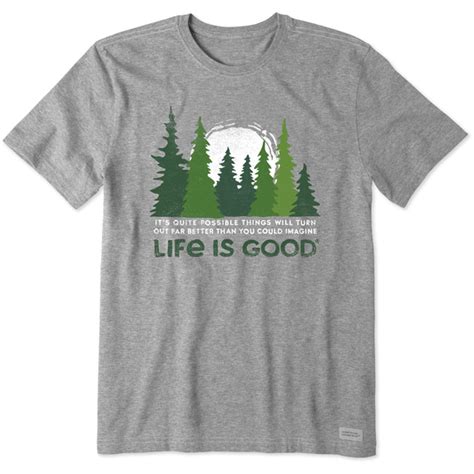 Mens Far Better Than You Can Imagine Trees Short Sleeve Tee Life Is