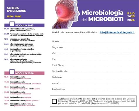 Corso Fad Ecm Microbiologia Del Microbiota Ordine Dei Biologi Della