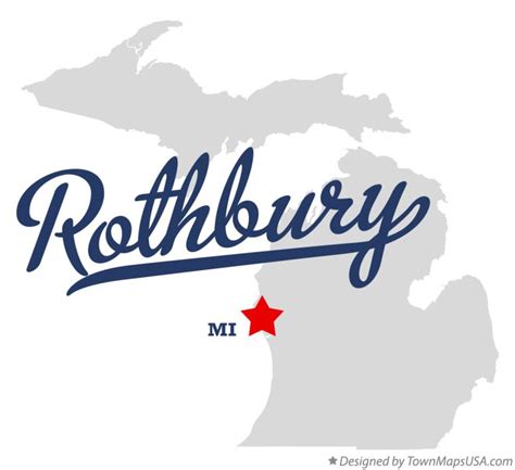 Map of Rothbury, MI, Michigan