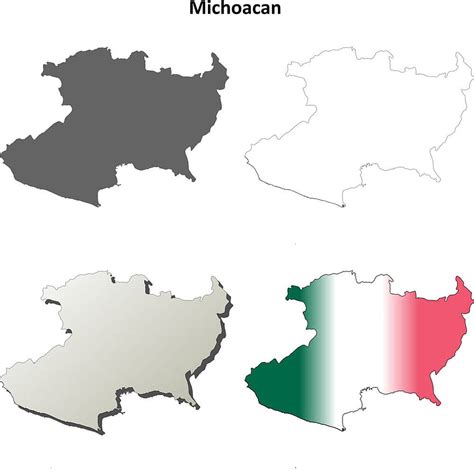 Descarga Gratis Vector Conjunto De Mapa De Contorno En Blanco De