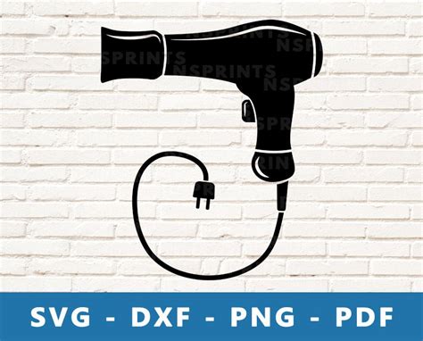 Hair Dryer Svg Hair Dryer PNG Hair Dryer Vector Clipart Etsy Hong Kong