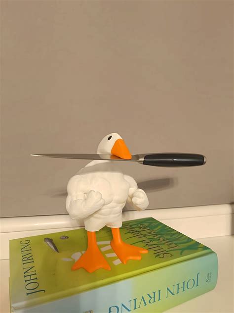 Buff Duck Figurine Untitled Goose Meme Ornament Key Holder Magnetic Tool Holder Magnetic 3D ...