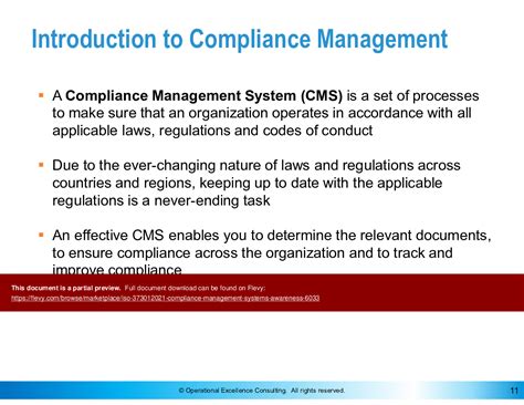 Ppt Iso 373012021 Compliance Management Systems Awareness 74 Slide