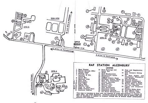 RAF Alconbury Map