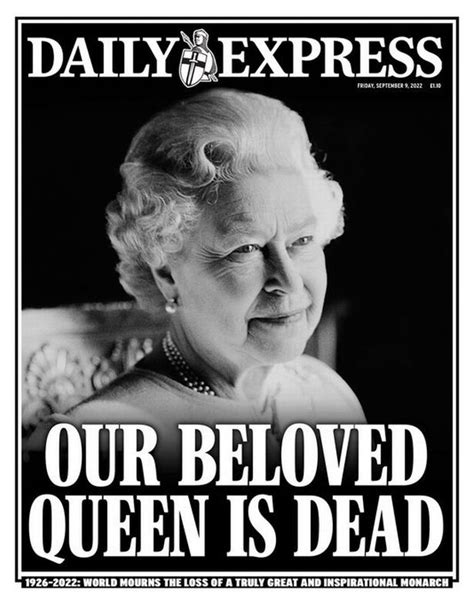 Newspapers Around The World Pay Tribute To Queen Elizabeth II Wales