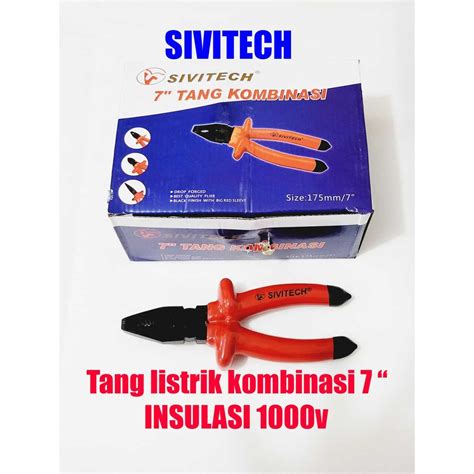 Jual Tang Listrik Kombinasi 7 Sivitech 1000volt Insulasi