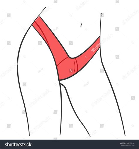 Woman Red Bikini Vector Illustration Female Stock Vector Royalty Free Shutterstock