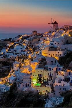 E4rthy Colorful Night Santorini Greece Porn Photo Pics