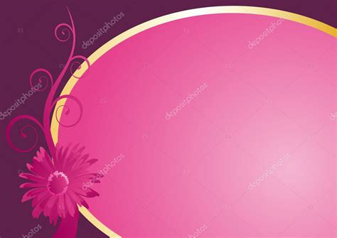 Title Page With Pink Floral Pattern — Stock Vector © Sova73 1401806