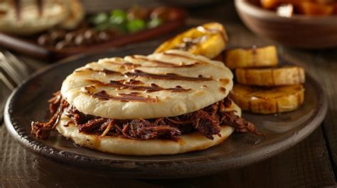 Premium Photo Delicious Venezuelan Arepas With Shredded Beef Recipe