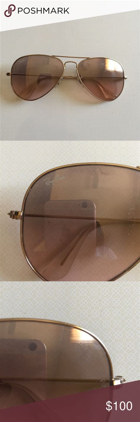 Womens Ray Ban Rose Gold Aviator Glasses Gold Aviator Glasses Rose