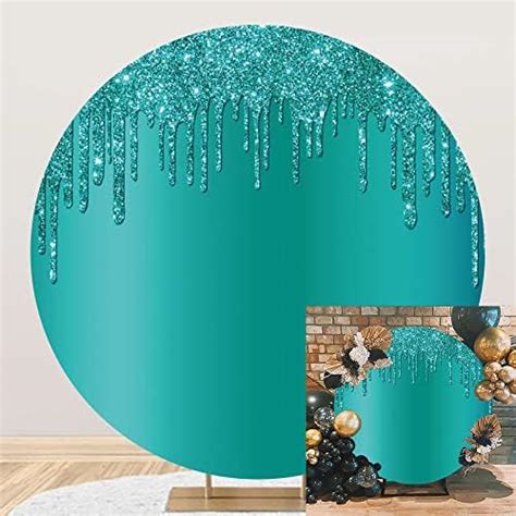 Amazon OERJU 7 2x7 2ft Turquoise Round Backdrop Cover Mint Green