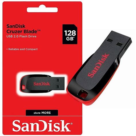 Pen Drive Gb Sandisk Cruzer Blade Preto Z Crystal Inform Tica