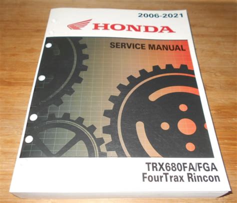 HONDA TRX680 680 RINCON FA FGA OEM SHOP MECHANIC SERVICE REPAIR