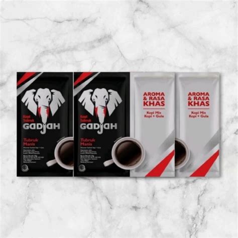 Jual GADJAH KOPI TUBRUK GULA TERPISAH RENCENG ISI 10 SACHET Shopee