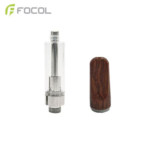 Custom Ceramic Coil Wood Cartridge Empty Cart Disposable Vape From