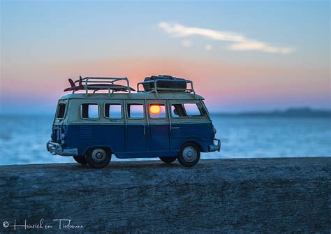 Sunrise On Beach Land Vw Baltic Bulli Bus Travel HD Wallpaper