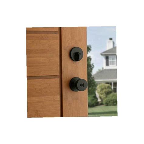 Kwikset Pismo Round Rose Knob Door Combo Pack Featuring SmartKey