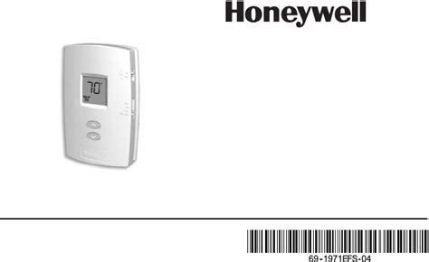 Honeywell Thermostat Th1110d1000 Manual