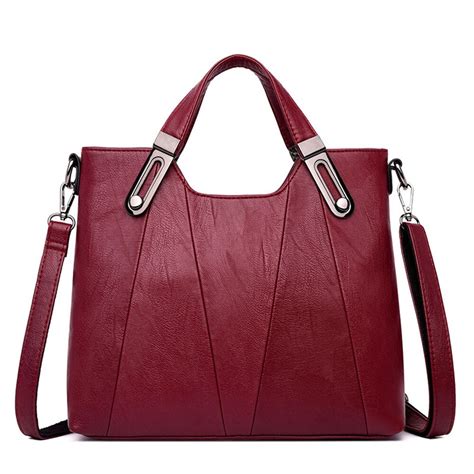 Sacs à main en cuir PU pour femme à bandoulière fourre tout Sac Tendance