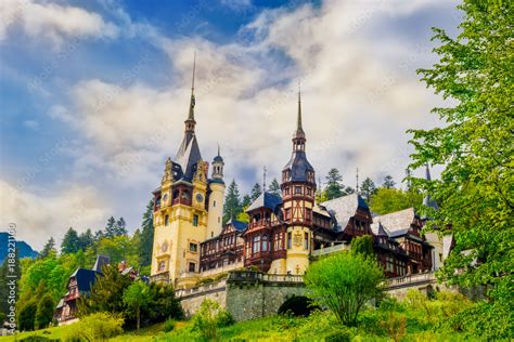 Beautiful residential Palace of Romanian King Royal family in Sinaia ...