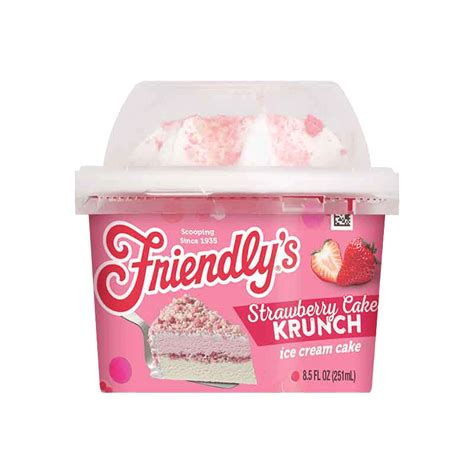 Strawberry Cake Krunch Ice Cream Cake Cup Oz Friendly S