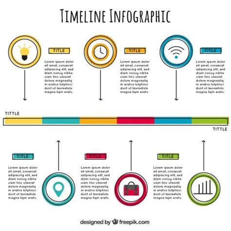 Plantilla De Infografía De Línea De Tiempo Vector Gratis