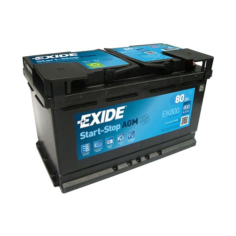 Μπαταρία Αυτοκινήτου Exide AGM 80AH 800A [-+] EK800