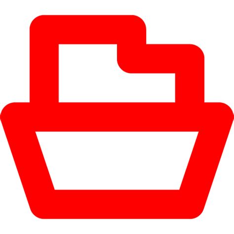 Red Folder 4 Icon Free Red Folder Icons