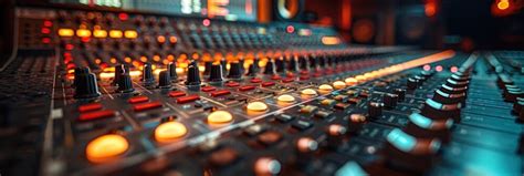 Closeup of a Soundboard in a Recording Studio | Premium AI-generated image