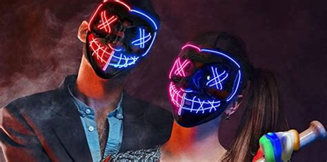 Top Light Up Led Halloween Masks Nerd Techy