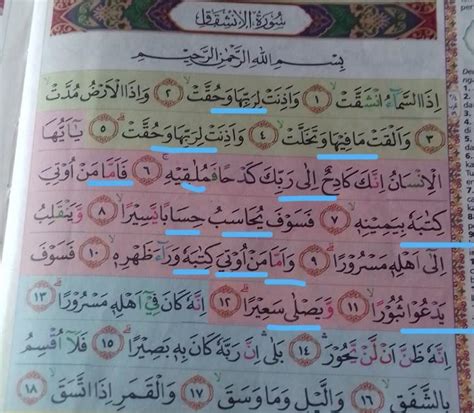 Detail Surat Al Insyiqaq Dan Tajwidnya Koleksi Nomer 12