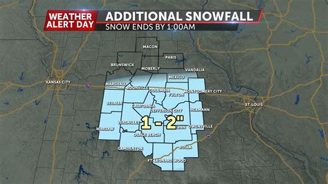 Final Round Of Snow Moves In For Mid Missouris Evening Commute Abc