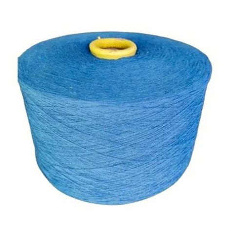 Ring Spun Ply Royal Blue Recycled Cotton Yarn Count At Rs Kg