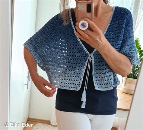 Bolero Kurzjacke Cardigan Kassandra Raglan Von Oben Rvo