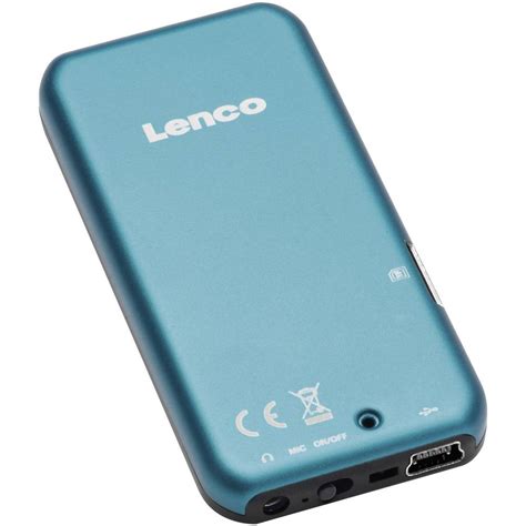 Lenco Xemio-655 MP3 player, MP4 player 4 GB Blue Voice recorder from ...