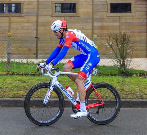 The Cyclist Jacopo Guarnieri Paris Nice 2019 Editorial Photo Image