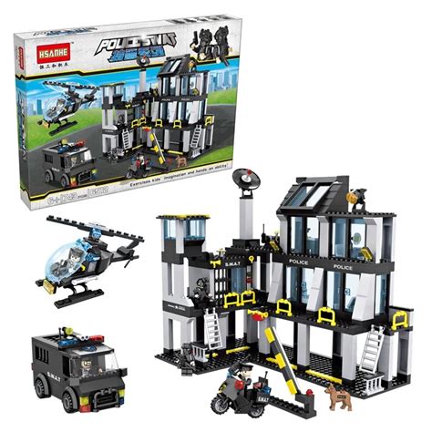 6512 Compatible With Lego Police Station Swat Hotel De Police Doll