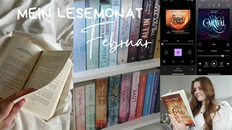 Reading Vlog Mein Lesemonat Februar mein Bücherregal book reviews